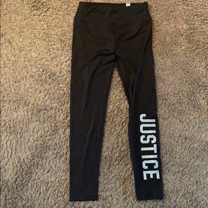 Girls full length Justice leggings - size 10 - NEW